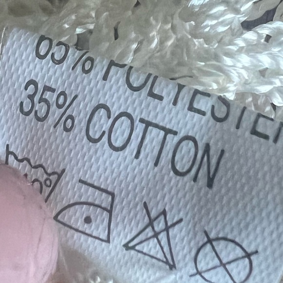 Crochet Cream Cardigan feminine top Small Med - Picture 7 of 11